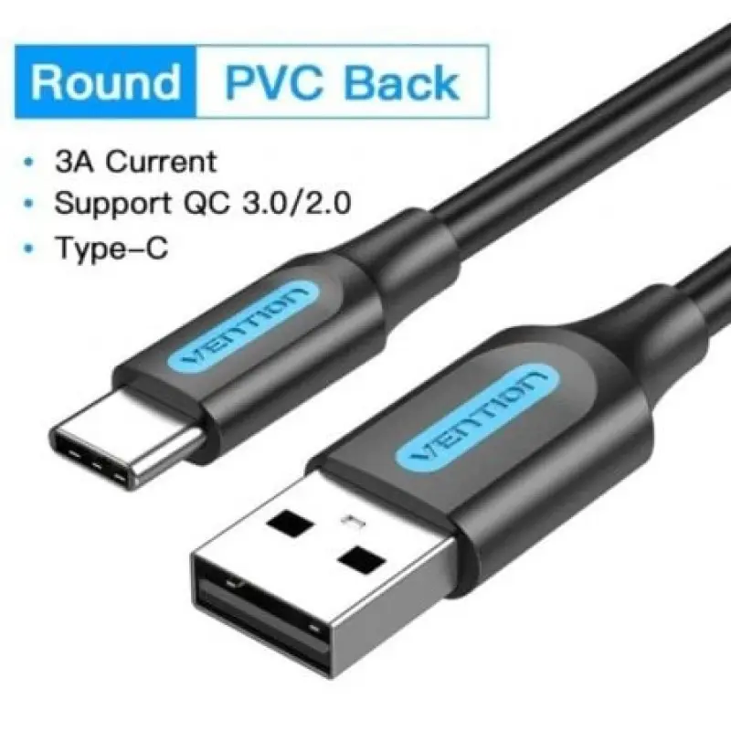 Cable USB 2.0 Tipo-C Vention COKBI/ USB Macho - USB Tipo-C Macho/ Hasta 60W/ 480Mbps/ 3m/ Gris Cable USB 2.0 Tipo-C Vention COKBI/ USB Macho - USB Tipo-C Macho/ Hasta 60W/ 480Mbps/ 3m/ Gris