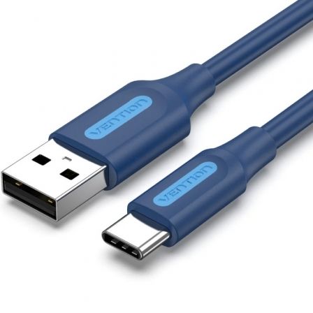 Cable USB 2.0 Tipo-C Vention COKLF/ USB Tipo-C Macho - USB Macho/ Hasta 60W/ 480Mbps/ 1m/ Azul Cable USB 2.0 Tipo-C Vention COKLF/ USB Tipo-C Macho - USB Macho/ Hasta 60W/ 480Mbps/ 1m/ Azul