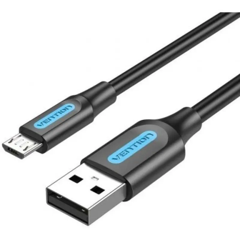 Cable USB 2.0 Vention COLBF/ USB Macho - MicroUSB Macho/ Hasta 60W/ 480Mbps/ 1m/ Negro Cable USB 2.0 Vention COLBF/ USB Macho - MicroUSB Macho/ Hasta 60W/ 480Mbps/ 1m/ Negro