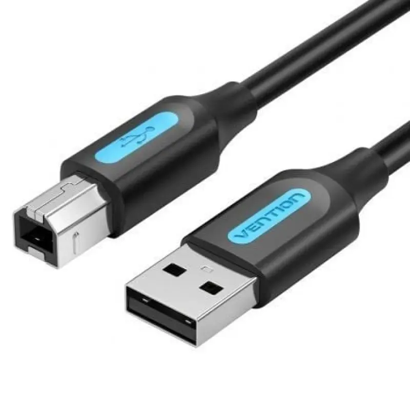 Cable USB 2.0 Impresora Vention COQBJ/ USB Tipo-B Macho - USB Macho/ 480Mbps/ 5m/ Negro Cable USB 2.0 Impresora Vention COQBJ/ USB Tipo-B Macho - USB Macho/ 480Mbps/ 5m/ Negro