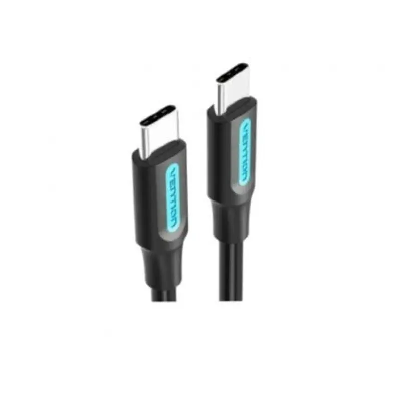 Cable USB 2.0 Tipo-C Vention COSBG/ USB Tipo-C Macho - USB Tipo-C Macho/ Hasta 60W/ 480Mbps/ 1.5m/ Negro Cable USB 2.0 Tipo-C Vention COSBG/ USB Tipo-C Macho - USB Tipo-C Macho/ Hasta 60W/ 480Mbps/ 1.5m/ Negro