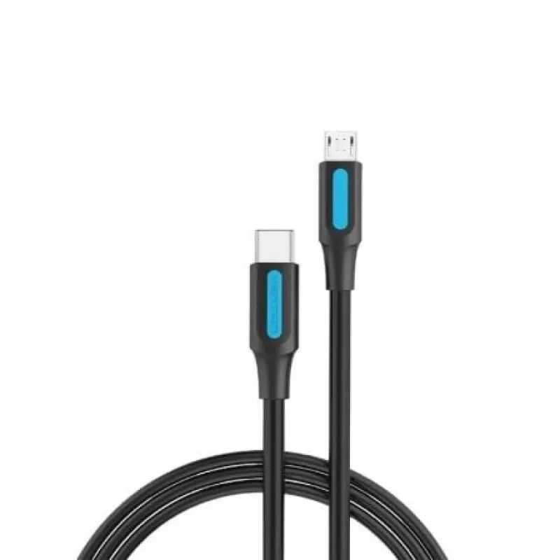 Cable USB 2.0 Tipo-C Vention COVBG/ USB Tipo-C Macho - MicroUSB Macho/ Hasta 10W/ 480Mbps/ 1.5m/ Negro Cable USB 2.0 Tipo-C Vention COVBG/ USB Tipo-C Macho - MicroUSB Macho/ Hasta 10W/ 480Mbps/ 1.5m/ Negro