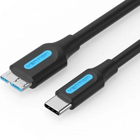 Cable USB 3.0 Vention CQABF/ microUSB Macho - USB Tipo-C Macho/ 5Gbps/ 1m/ Negro Cable USB 3.0 Vention CQABF/ microUSB Macho - USB Tipo-C Macho/ 5Gbps/ 1m/ Negro