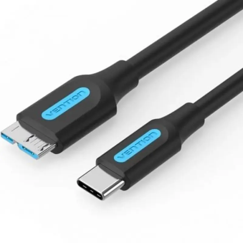 Cable USB 3.0 Vention CQABF/ microUSB Macho - USB Tipo-C Macho/ 5Gbps/ 1m/ Negro Cable USB 3.0 Vention CQABF/ microUSB Macho - USB Tipo-C Macho/ 5Gbps/ 1m/ Negro