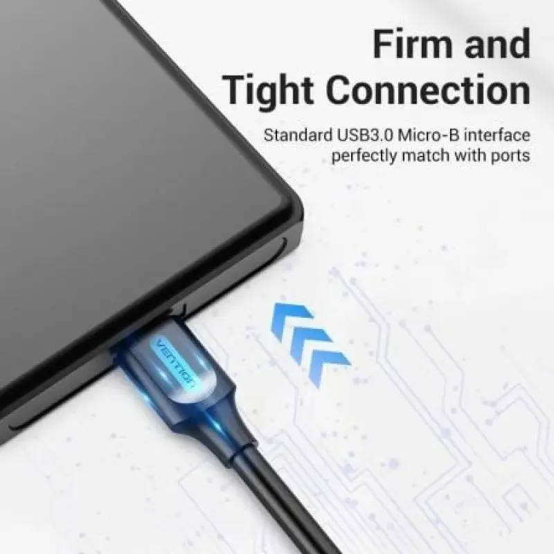 Cable USB 3.0 Vention CQPBF/ USB Macho - MicroUSB Macho/ USB 2.0 Macho/ 5Gbps/ 1m/ Negro Cable USB 3.0 Vention CQPBF/ USB Macho - MicroUSB Macho/ USB 2.0 Macho/ 5Gbps/ 1m/ Negro