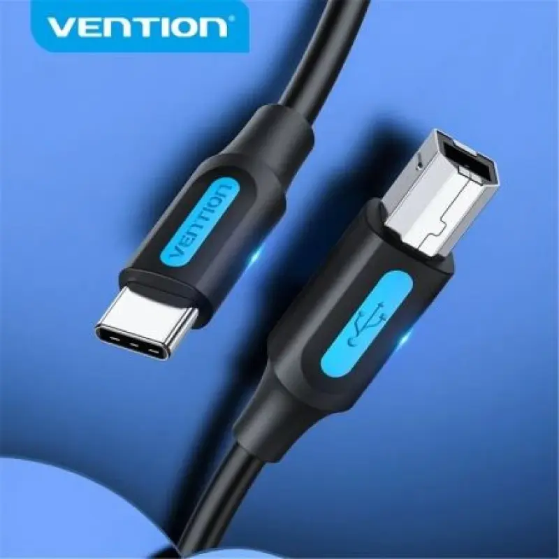 Cable USB 2.0 Tipo-C Vention CQUBH/ USB Tipo-B Macho - USB Tipo-C Macho/ 480Mbps/ 2m/ Negro Cable USB 2.0 Tipo-C Vention CQUBH/ USB Tipo-B Macho - USB Tipo-C Macho/ 480Mbps/ 2m/ Negro