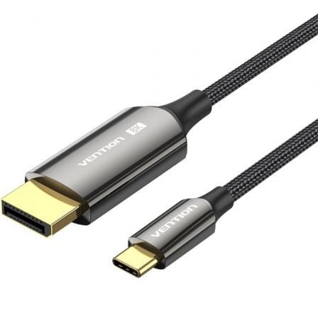 Cable Conversor DisplayPortI 8K Vention CRFBH/ USB Tipo-C Macho - DisplayPort Macho/ 2m/ Negro Cable Conversor DisplayPortI 8K Vention CRFBH/ USB Tipo-C Macho - DisplayPort Macho/ 2m/ Negro