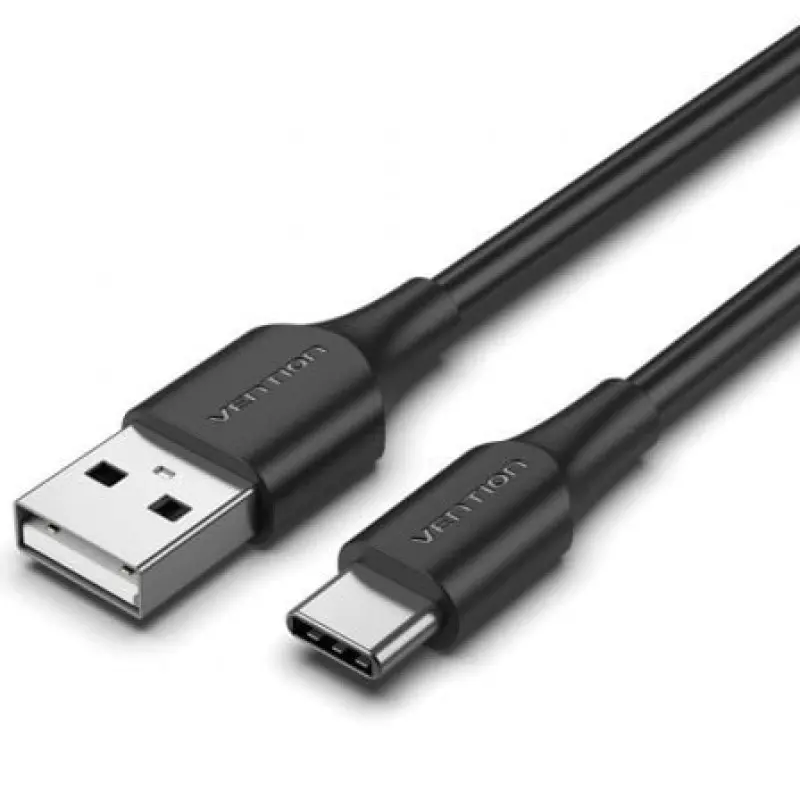 Cable USB 2.0 Tipo-C Vention CTHBD/ USB Tipo-C Macho - USB Macho/ Hasta 60W/ 480Mbps/ 50cm/ Negro Cable USB 2.0 Tipo-C Vention CTHBD/ USB Tipo-C Macho - USB Macho/ Hasta 60W/ 480Mbps/ 50cm/ Negro