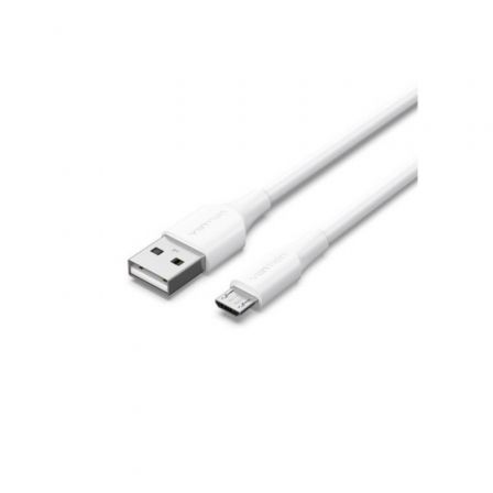 Cable USB 2.0 Vention CTIWH/ USB Macho - MicroUSB Macho/ Hasta 60W/ 480Mbps/ 2m/ Blanco Cable USB 2.0 Vention CTIWH/ USB Macho - MicroUSB Macho/ Hasta 60W/ 480Mbps/ 2m/ Blanco