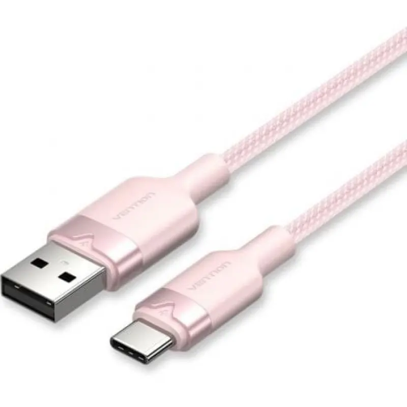 Cable USB 2.0 Tipo-C Vention CTNPH/ USB Tipo-C Macho - USB Macho/ Hasta 60W/ 480Mbps/ 2m/ Rosa Cable USB 2.0 Tipo-C Vention CTNPH/ USB Tipo-C Macho - USB Macho/ Hasta 60W/ 480Mbps/ 2m/ Rosa