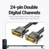 Cable DVI Vention EAABF/ DVI-D Macho - DVI-D Macho/ 1m/ Negro Cable DVI Vention EAABF/ DVI-D Macho - DVI-D Macho/ 1m/ Negro