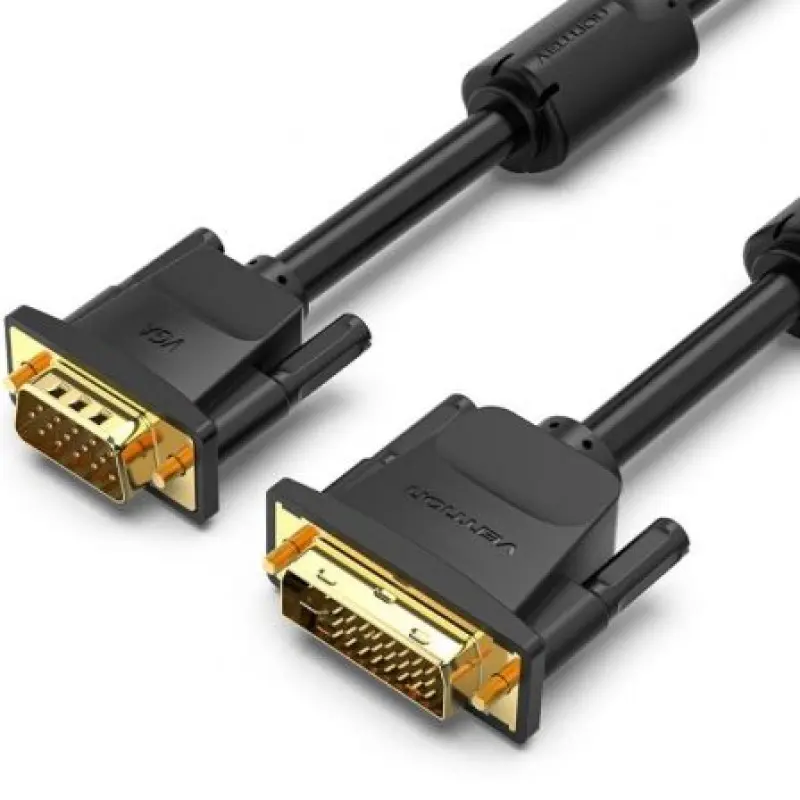 Cable Conversor Vention EACBF/ DVI Macho - VGA Macho/ 1m/ Negro Cable Conversor Vention EACBF/ DVI Macho - VGA Macho/ 1m/ Negro