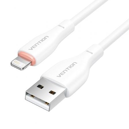 Cable USB Lightning Vention H26WF/ USB Macho - Lightning Macho/ 1m/ Blanco Cable USB Lightning Vention H26WF/ USB Macho - Lightning Macho/ 1m/ Blanco
