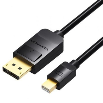Cable Conversor Vention HAABG/ Mini DisplayPort Macho - DisplayPort Macho/ 1.5m/ Negro Cable Conversor Vention HAABG/ Mini DisplayPort Macho - DisplayPort Macho/ 1.5m/ Negro