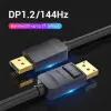 Cable DisplayPort 1.2 4K Vention HACBG/ DisplayPort Macho - DisplayPort Macho/ 1.5m/ Negro
