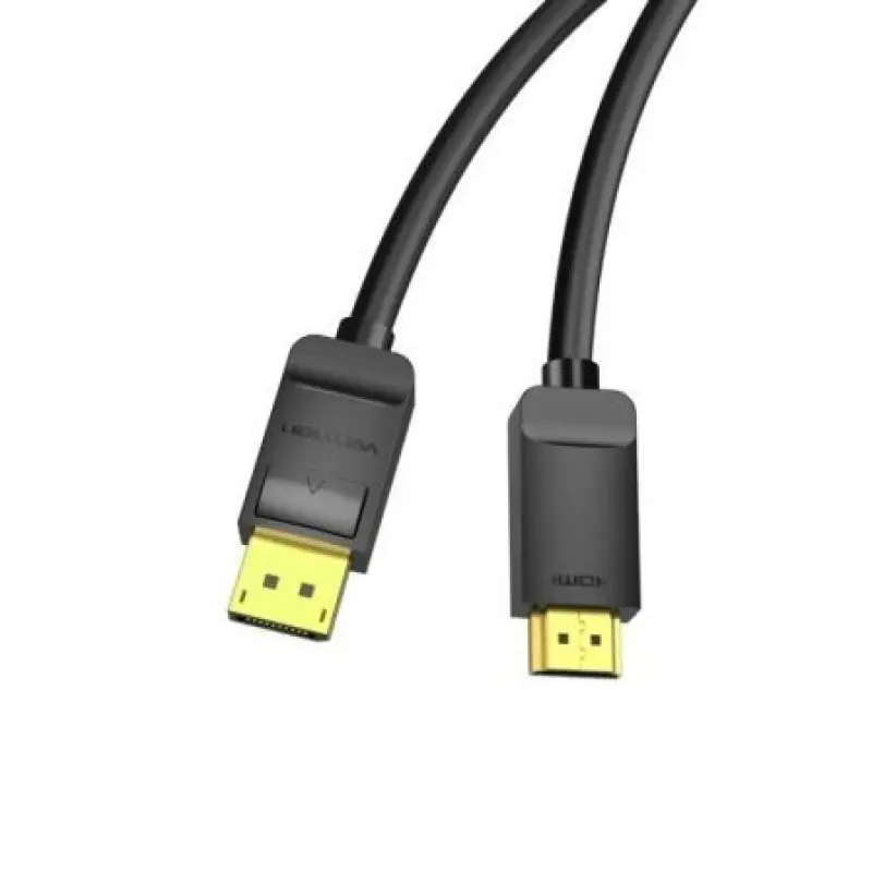 Cable Conversor Vention HADBG/ Displayport Macho - HDMI Macho/ 1.5m/ Negro Cable Conversor Vention HADBG/ Displayport Macho - HDMI Macho/ 1.5m/ Negro