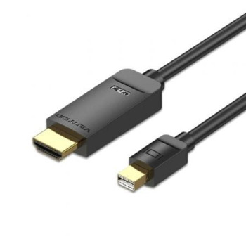 Cable Conversor Vention HAHBH/ Mini Displayport Macho - HDMI Macho/ 2m/ Negro Cable Conversor Vention HAHBH/ Mini Displayport Macho - HDMI Macho/ 2m/ Negro