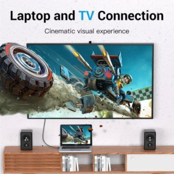 Cable Conversor Vention HAHBH/ Mini Displayport Macho - HDMI Macho/ 2m/ Negro Cable Conversor Vention HAHBH/ Mini Displayport Macho - HDMI Macho/ 2m/ Negro