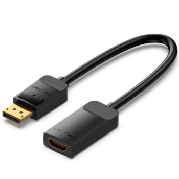 Cable Conversor Vention HBZBB/ DisplayPort Macho - HDMI 4K Hembra/ 15cm/ Negro Cable Conversor Vention HBZBB/ DisplayPort Macho - HDMI 4K Hembra/ 15cm/ Negro