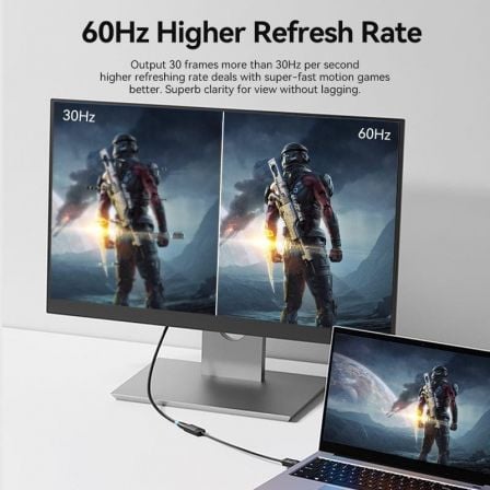 Cable Conversor Vention HBZBB/ DisplayPort Macho - HDMI 4K Hembra/ 15cm/ Negro Cable Conversor Vention HBZBB/ DisplayPort Macho - HDMI 4K Hembra/ 15cm/ Negro