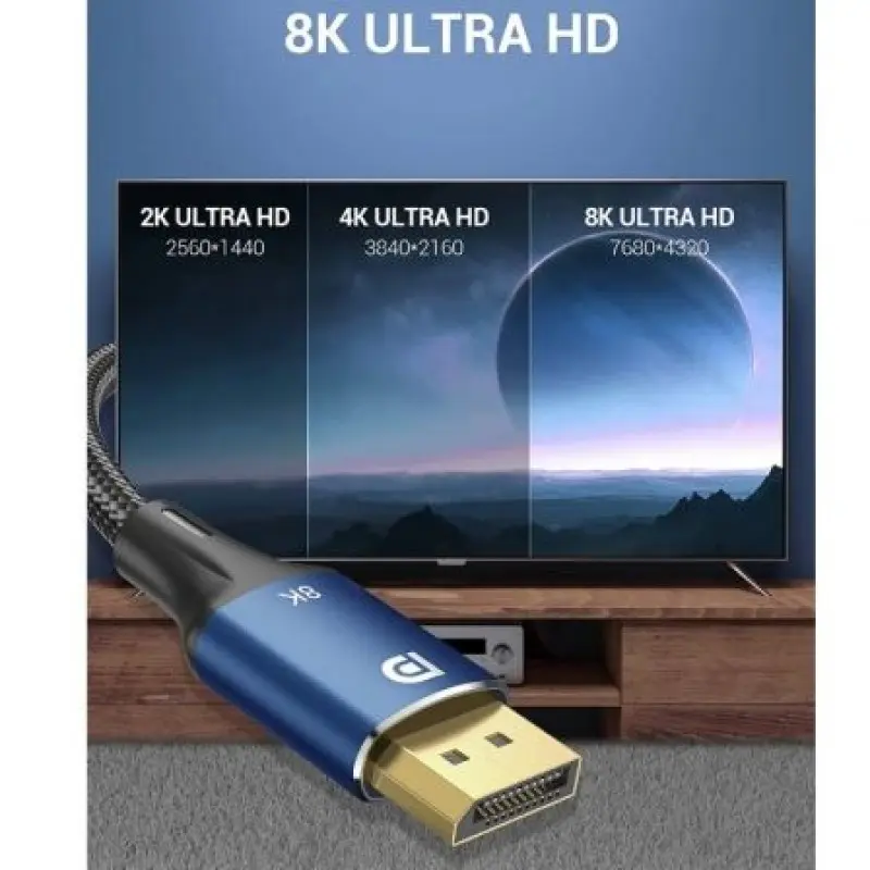 Cable Vention HCELG/ DisplayPort Macho - DisplayPort 8K Macho/ 1.5m/ Azul Cable Vention HCELG/ DisplayPort Macho - DisplayPort 8K Macho/ 1.5m/ Azul