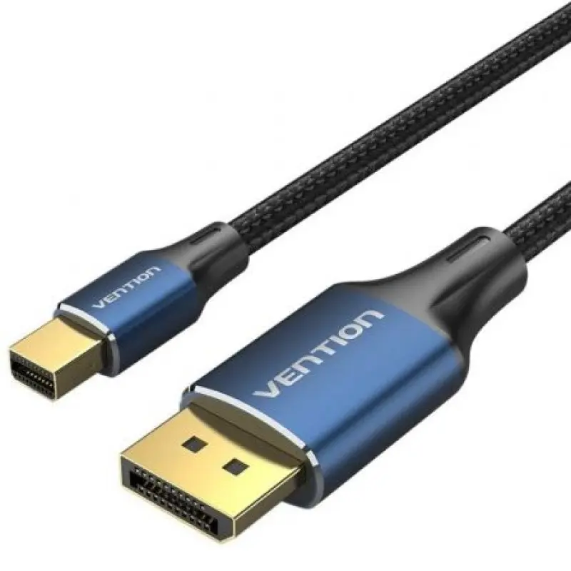 Cable Conversor DisplayPort 1.4 8K Vention HCFLH/ DisplayPort Macho - Mini DisplayPort Macho/ 2m/ Negro y Azul Cable Conversor DisplayPort 1.4 8K Vention HCFLH/ DisplayPort Macho - Mini DisplayPort Macho/ 2m/ Negro y Azul
