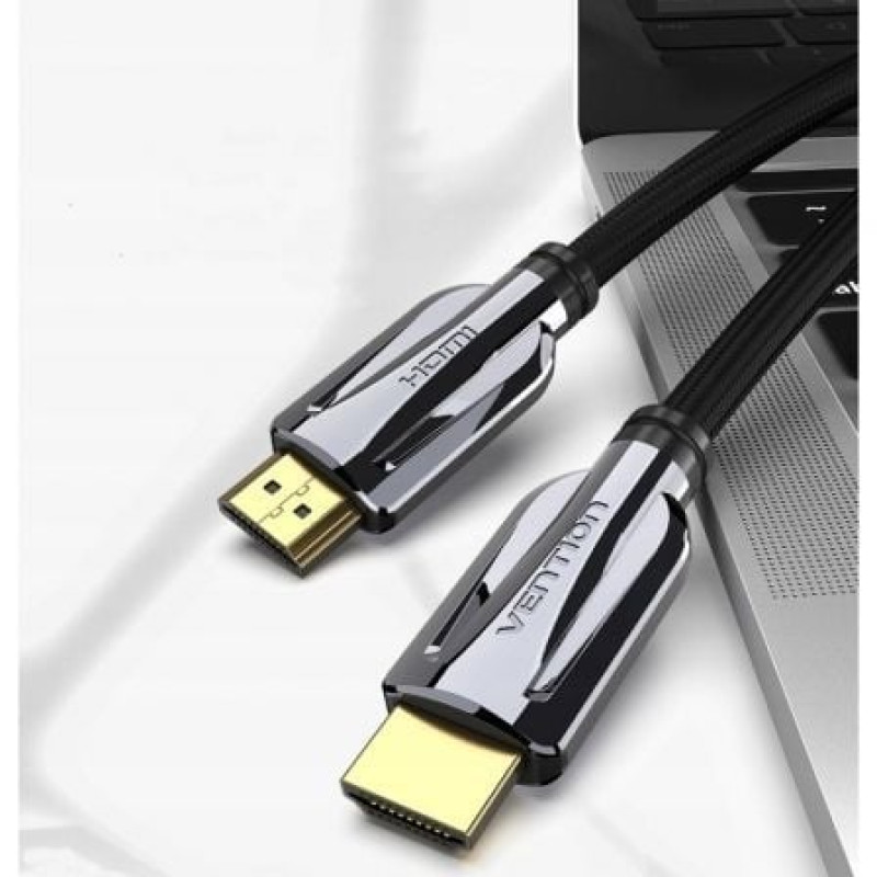 Cable HDMI 2.1 8K Vention AALBI/ HDMI Macho - HDMI Macho/ 3m/ Gris y Negro Cable HDMI 2.1 8K Vention AALBI/ HDMI Macho - HDMI Macho/ 3m/ Gris y Negro