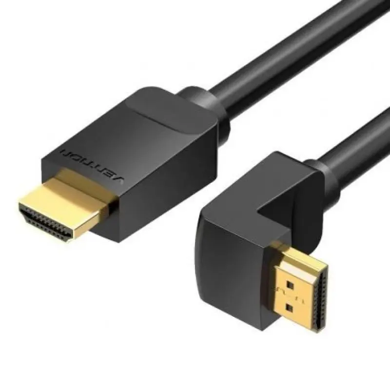 Cable HDMI 2.0 4K Acodado Vention AAQBF/ HDMI Macho - HDMI Macho/ 1m/ Negro Cable HDMI 2.0 4K Acodado Vention AAQBF/ HDMI Macho - HDMI Macho/ 1m/ Negro