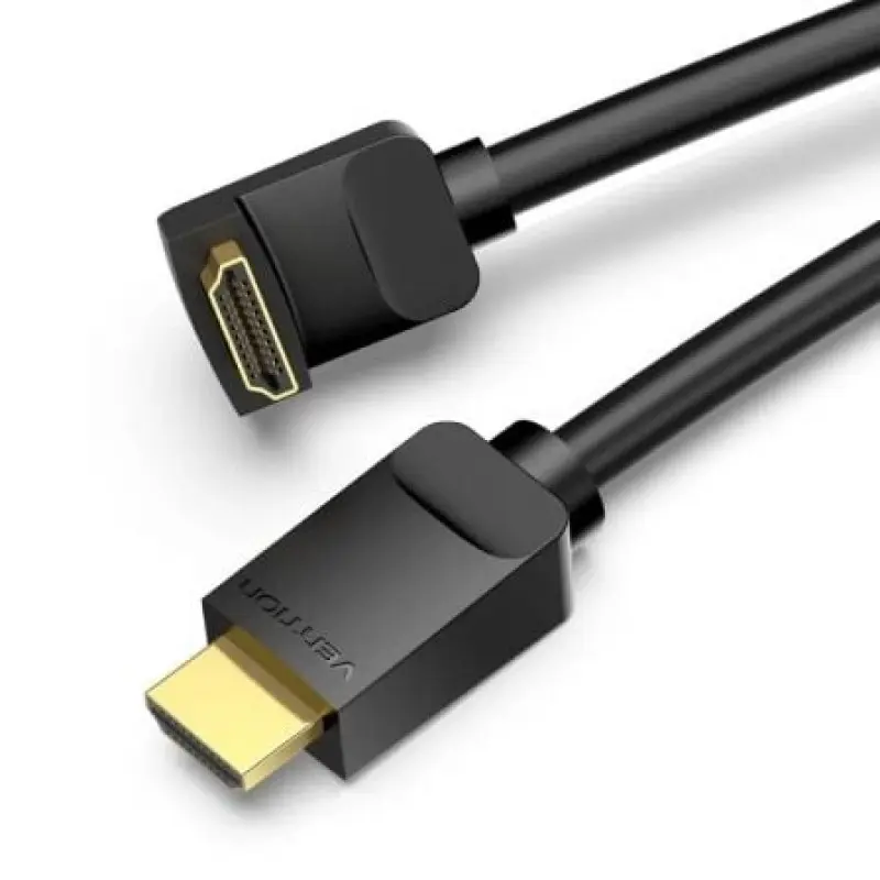 Cable HDMI 2.0 4K Acodado Vention AAQBF/ HDMI Macho - HDMI Macho/ 1m/ Negro Cable HDMI 2.0 4K Acodado Vention AAQBF/ HDMI Macho - HDMI Macho/ 1m/ Negro