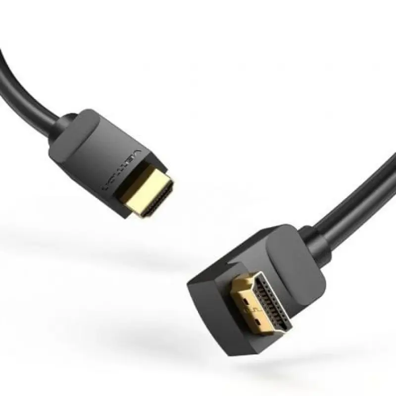 Cable HDMI 2.0 4K Acodado Vention AAQBF/ HDMI Macho - HDMI Macho/ 1m/ Negro Cable HDMI 2.0 4K Acodado Vention AAQBF/ HDMI Macho - HDMI Macho/ 1m/ Negro