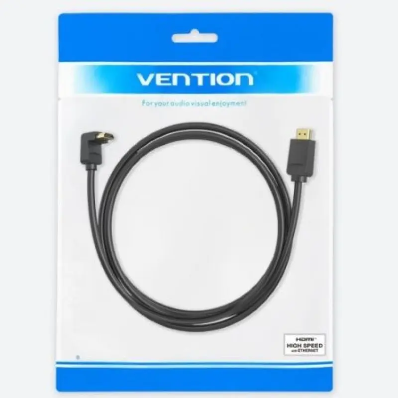 Cable HDMI 2.0 4K Acodado Vention AAQBI/ HDMI Macho - HDMI Macho/ 3m/ Negro Cable HDMI 2.0 4K Acodado Vention AAQBI/ HDMI Macho - HDMI Macho/ 3m/ Negro