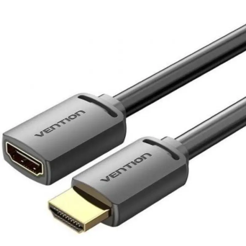 Cable Alargador HDMI 4K Vention AHCBJ/ HDMI Macho - HDMI Hembra/ 5m/ Negro Cable Alargador HDMI 4K Vention AHCBJ/ HDMI Macho - HDMI Hembra/ 5m/ Negro