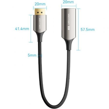 Cable Conversor Vention HFNBC/ DisplayPort Macho - HDMI Hembra/ 25cm/ Negro Cable Conversor Vention HFNBC/ DisplayPort Macho - HDMI Hembra/ 25cm/ Negro