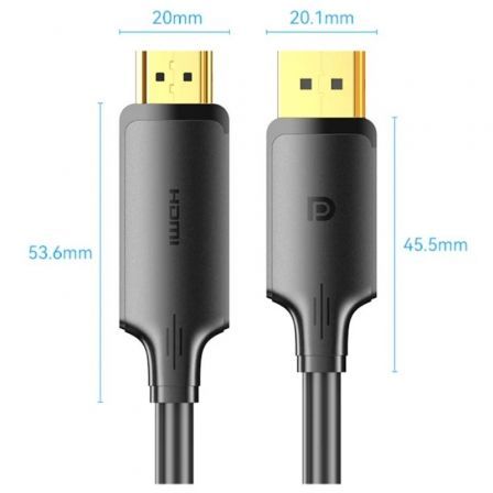 Cable Conversor Vention HFOBJ/ DisplayPort Macho - HDMI Macho/ 5m/ Negro Cable Conversor Vention HFOBJ/ DisplayPort Macho - HDMI Macho/ 5m/ Negro