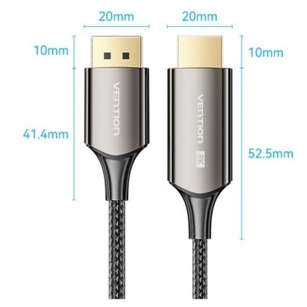 Cable Conversor Vention HFPBAC/ DisplayPort Macho - HDMI Macho/ 1.8m/ Negro Cable Conversor Vention HFPBAC/ DisplayPort Macho - HDMI Macho/ 1.8m/ Negro