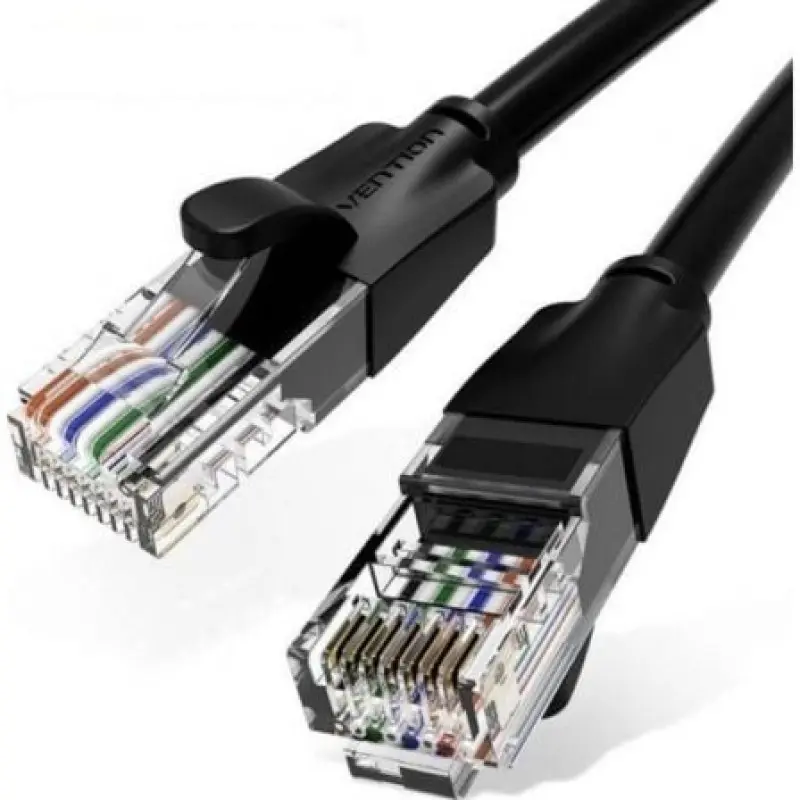 Cable de Red RJ45 UTP Vention IBEBK Cat.6/ 8m/ Negro Cable de Red RJ45 UTP Vention IBEBK Cat.6/ 8m/ Negro