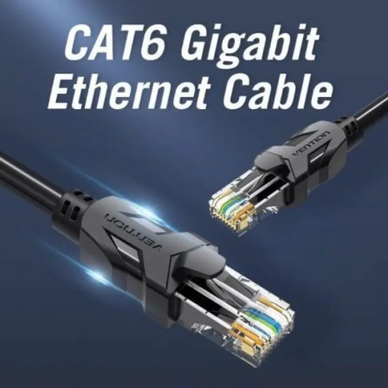 Cable de Red RJ45 UTP Vention IBEBT Cat.6/ 30m/ Negro Cable de Red RJ45 UTP Vention IBEBT Cat.6/ 30m/ Negro