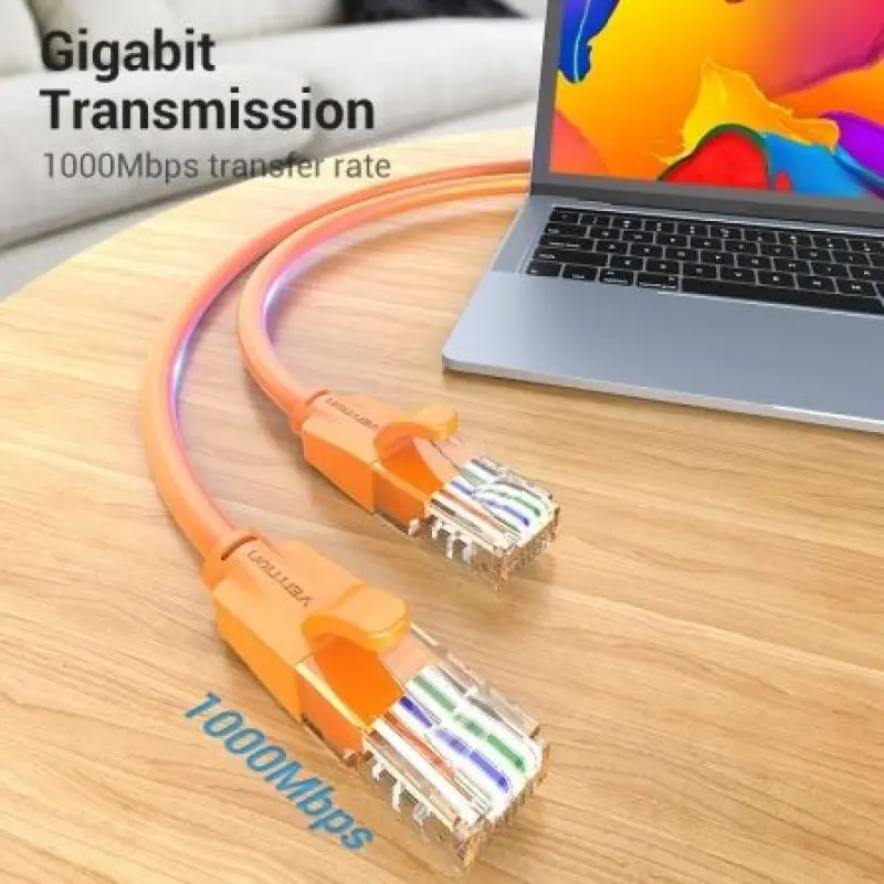 Cable de Red RJ45 UTP Vention IBEOF Cat.6/ 1m/ Naranja Cable de Red RJ45 UTP Vention IBEOF Cat.6/ 1m/ Naranja
