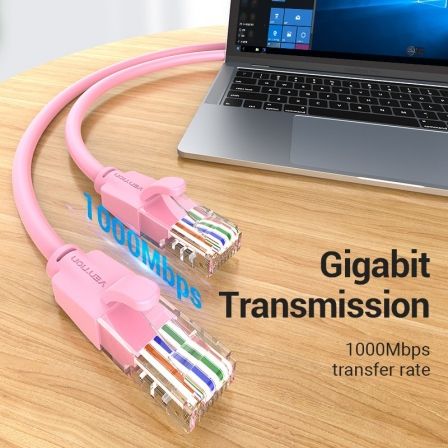 Cable de Red RJ45 UTP Vention IBEPH Cat.6/ 2m/ Rosa Cable de Red RJ45 UTP Vention IBEPH Cat.6/ 2m/ Rosa
