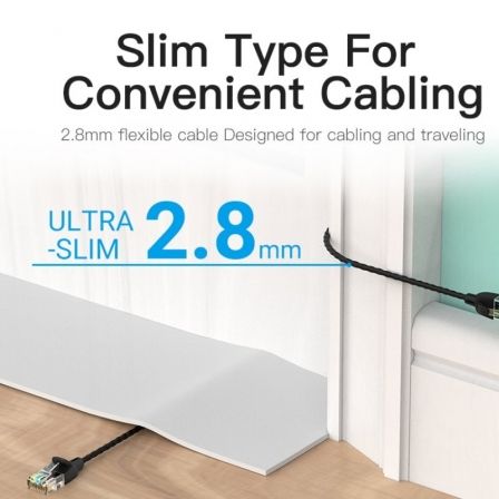 Cable de Red RJ45 UTP Vention IBIBF Cat.6A/ 1m/ Negro Cable de Red RJ45 UTP Vention IBIBF Cat.6A/ 1m/ Negro