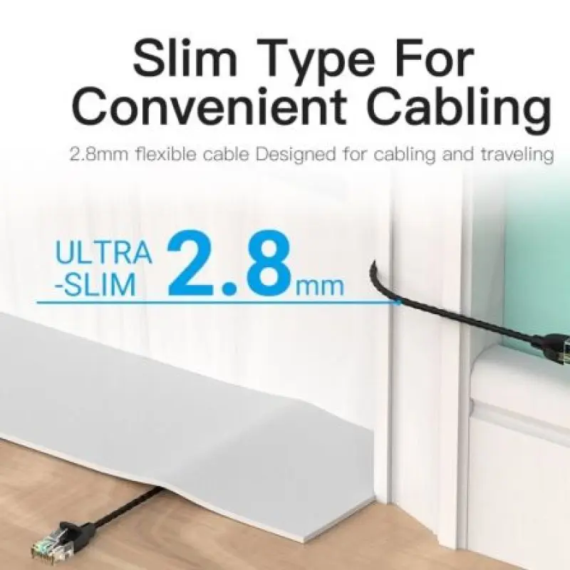 Cable de Red RJ45 UTP Vention IBIBJ Cat.6A/ 5m/ Negro Cable de Red RJ45 UTP Vention IBIBJ Cat.6A/ 5m/ Negro