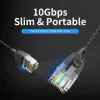 Cable de Red RJ45 UTP Vention IBIBL Cat.6A/ 10m/ Negro Cable de Red RJ45 UTP Vention IBIBL Cat.6A/ 10m/ Negro