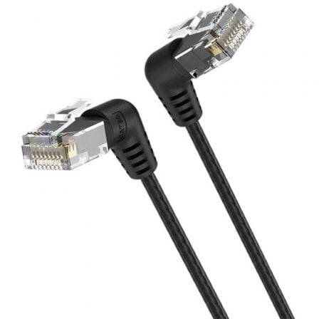 Cable de Red RJ45 UTP Vention IBOBF Cat.6A/ 1m/ Cabeza Rotatoria 360º/ Negro Cable de Red RJ45 UTP Vention IBOBF Cat.6A/ 1m/ Cabeza Rotatoria 360º/ Negro