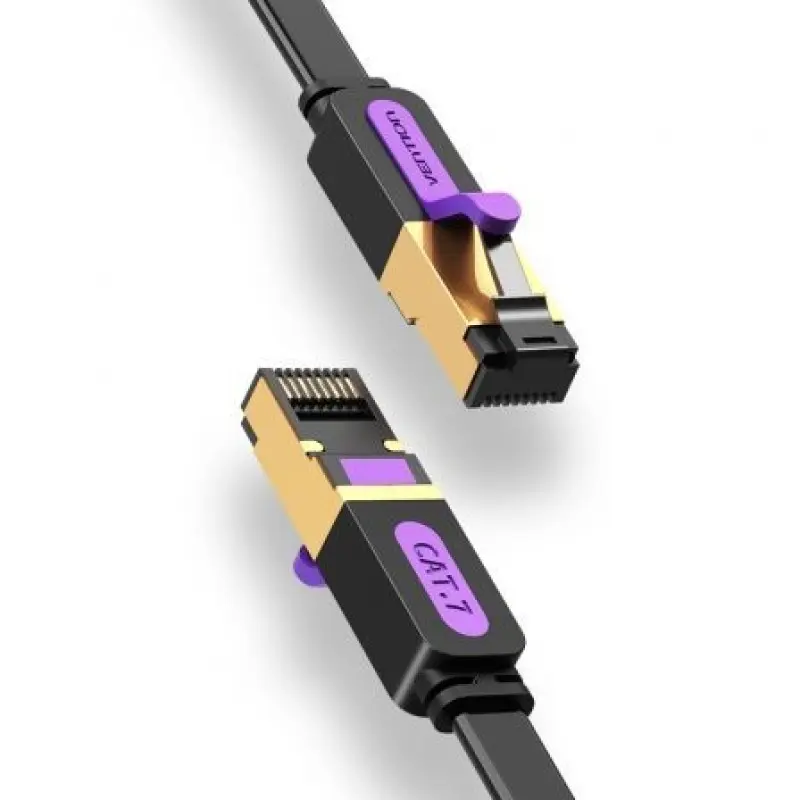Cable de Red RJ45 STP Vention ICABJ Cat.7/ 5m/ Negro Cable de Red RJ45 STP Vention ICABJ Cat.7/ 5m/ Negro