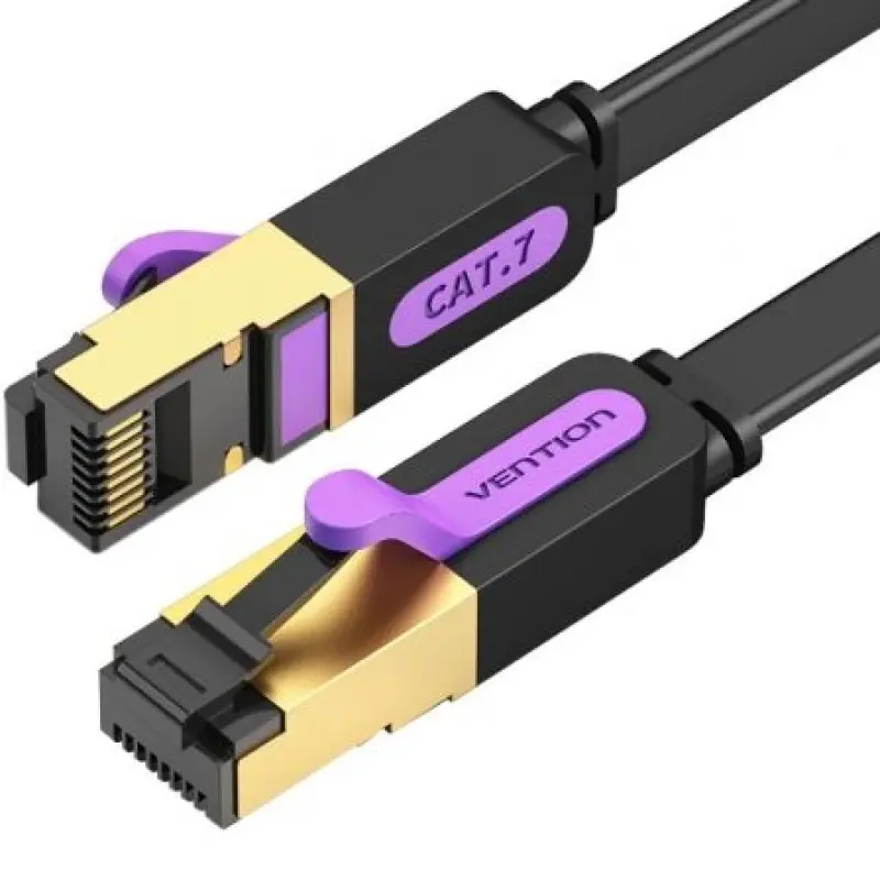 Cable de Red RJ45 SFTP Vention ICDBF Cat7/ 1m/ Negro Cable de Red RJ45 SFTP Vention ICDBF Cat7/ 1m/ Negro