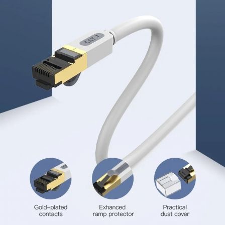 Cable de Red RJ45 SFTP Vention ICDHF Cat.7/ 1m/ Gris Cable de Red RJ45 SFTP Vention ICDHF Cat.7/ 1m/ Gris