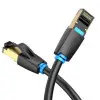 Cable de Red RJ45 SFTP Vention IKABD Cat.8/ 50cm/ Negro Cable de Red RJ45 SFTP Vention IKABD Cat.8/ 50cm/ Negro