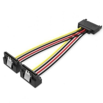 Cable Alimentación Vention KDBBB/ SATA Macho - 2x SATA Hembra/ 15cm/ Negro Cable Alimentación Vention KDBBB/ SATA Macho - 2x SATA Hembra/ 15cm/ Negro