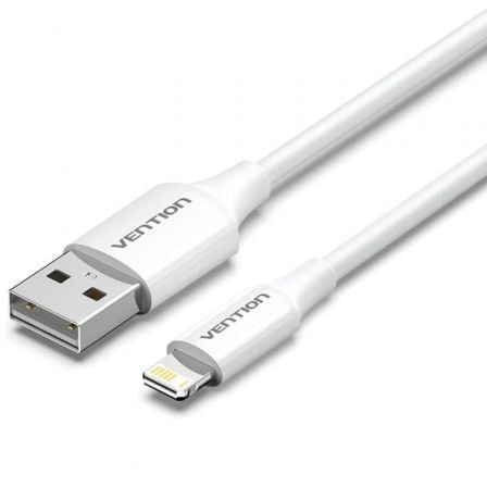 Cable USB 2.0 Lightning Vention LAIWF/ USB Macho - Lightning Macho/ 480Mbps/ 1m/ Blanco Cable USB 2.0 Lightning Vention LAIWF/ USB Macho - Lightning Macho/ 480Mbps/ 1m/ Blanco