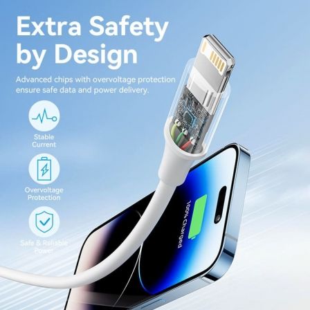 Cable USB 2.0 Lightning Vention LAIWF/ USB Macho - Lightning Macho/ 480Mbps/ 1m/ Blanco Cable USB 2.0 Lightning Vention LAIWF/ USB Macho - Lightning Macho/ 480Mbps/ 1m/ Blanco